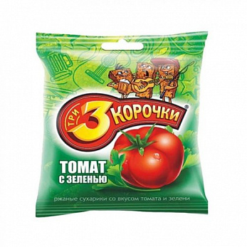 Сухарики 3 Корочки с томатом 40г