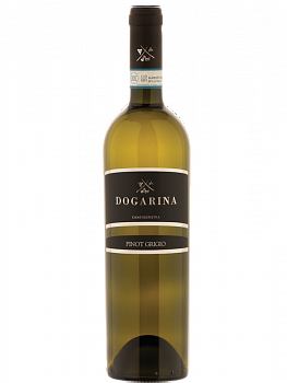 ВИНО "ДОГАРИНА ПИНО ГРИДЖИО" 0.75L БЕЛОЕ СУХОЕ 